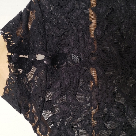 Black stretch lace dress by Moda - Picture 4 of 7